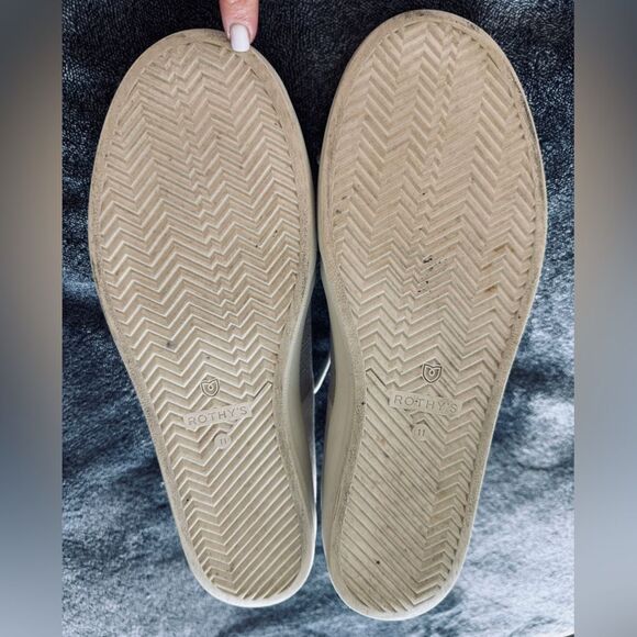 Rothy's Cream Sneakers Minimalist Design - Picture 7 of 8